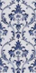 Regency Damask Victorian Elegance Delft Blue