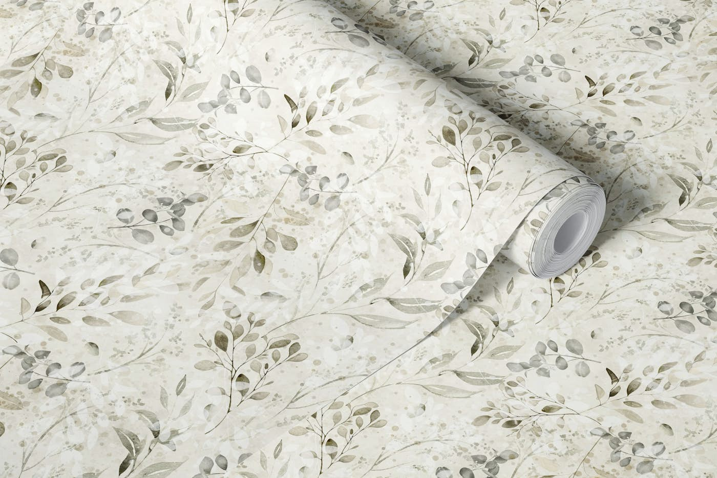 Eucalyptus neutral shades wallpaper roll