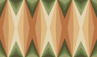 Seventies Groovy Tan Green Stripes tapete