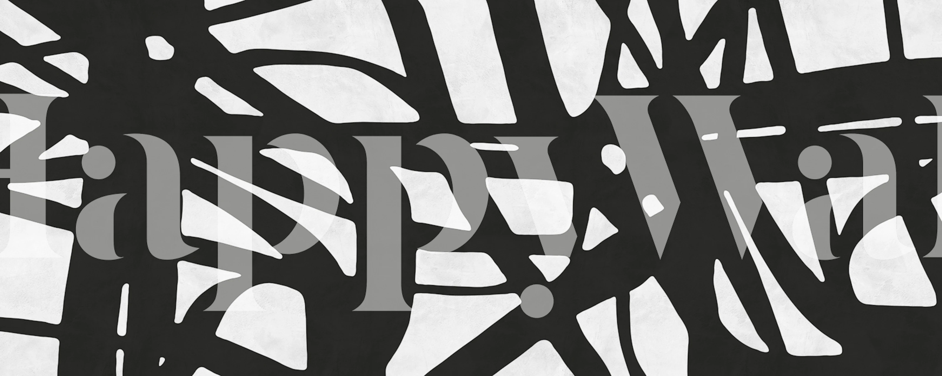 Black and white strokes wallpaper design