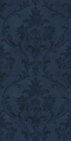 Faded Elegance Regency Damask Navy Blue tapete
