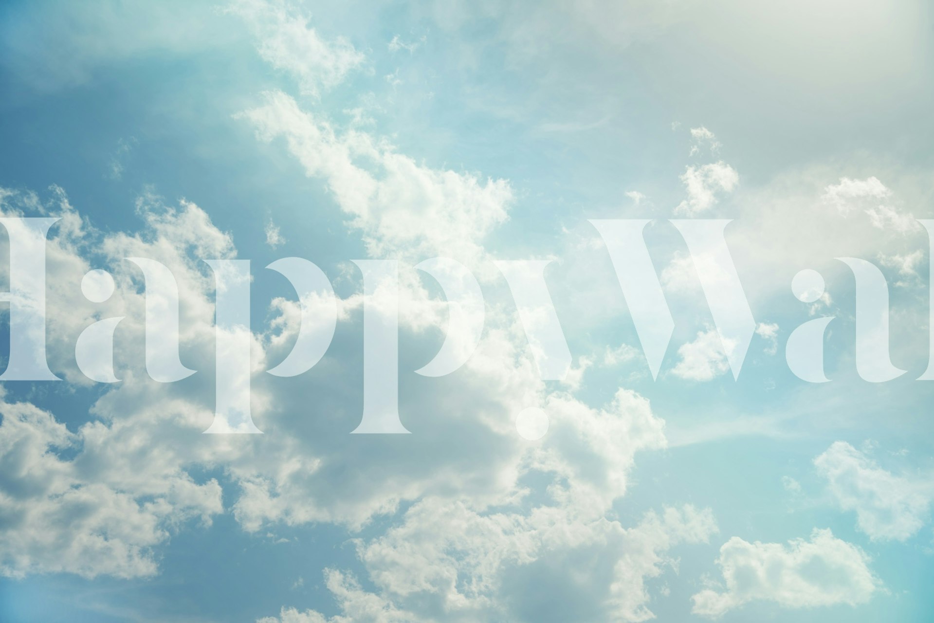 Tapeta Dreamy Clouds v pokoji