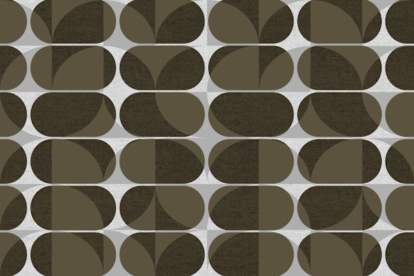 Mid-Century Modern Pebble Geo