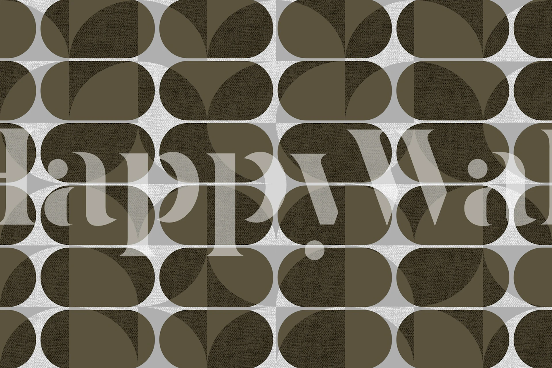 Geometric patterns in earthy tones on a light background wallpaper