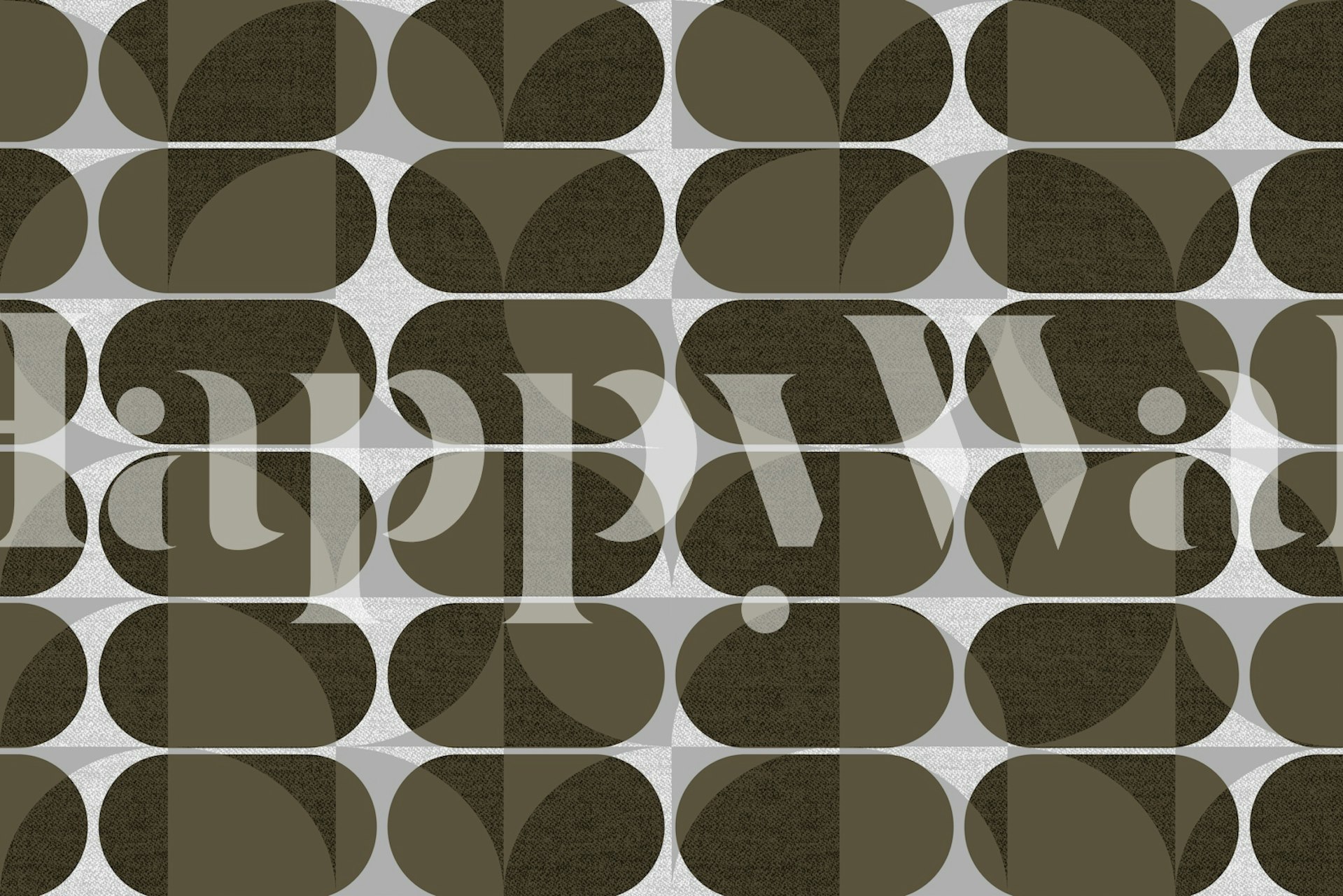 Geometric patterns in earthy tones on a light background wallpaper