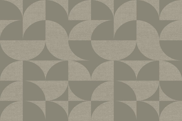 Large Tan Mid-Century Geometric Shapes