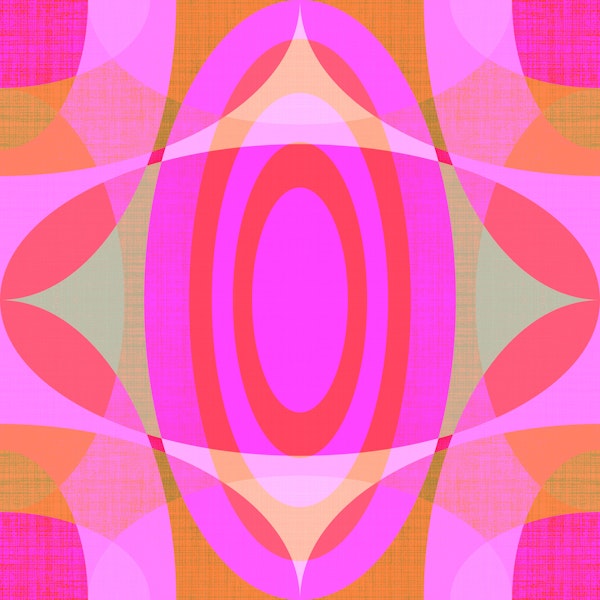 Large Vivid Mid-Century Modern Concept