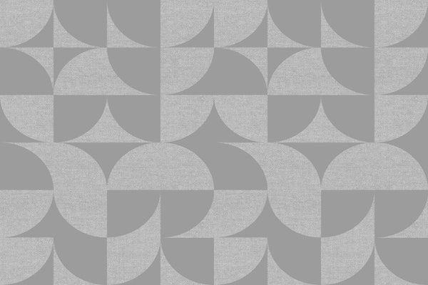 Gray Mid-Century Modern Geometric Shapes