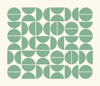 Bauhaus Pattern Burma Jade ταπετσαρία