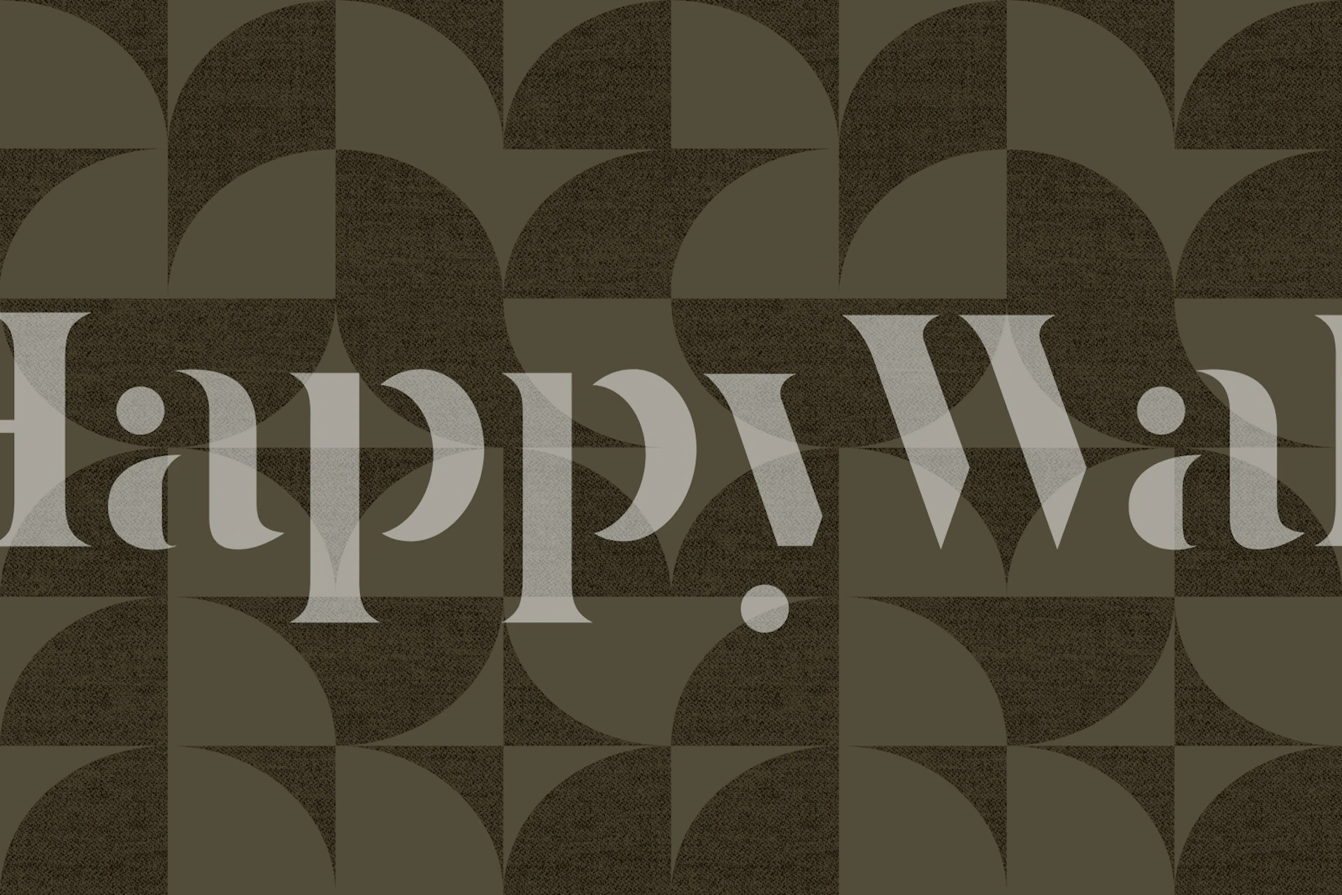 Moody Chocolate Seventies Geometry Tapete angezeigt