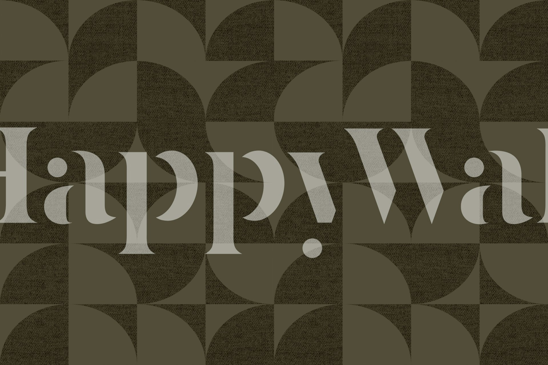 Moody Chocolate Seventies Geometry tapet vist