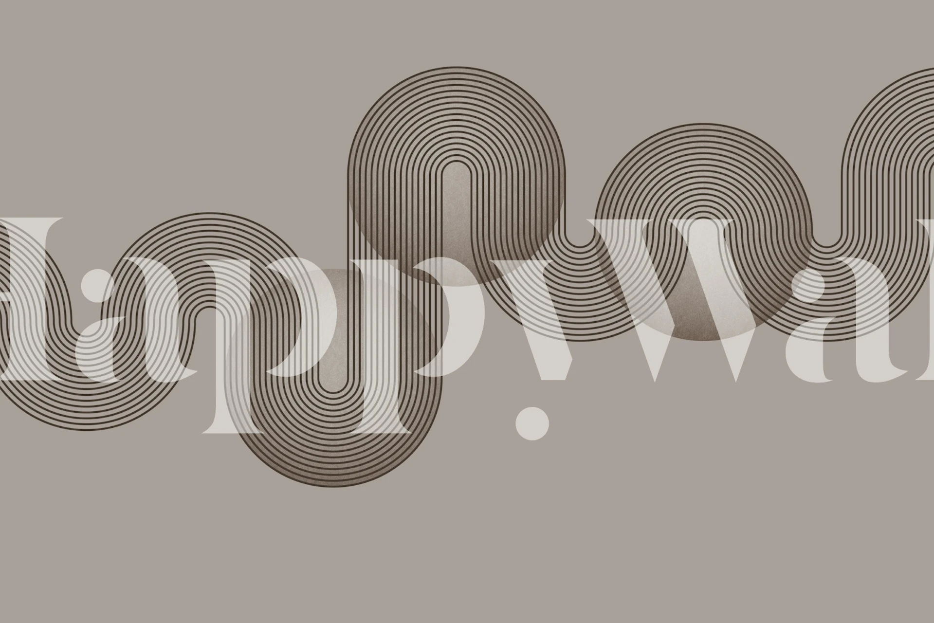 Warm Muted Tan Seventies Geometry wallpaper