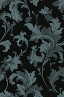 Vintage Victorian Swirl Opulence Teal Green tapete