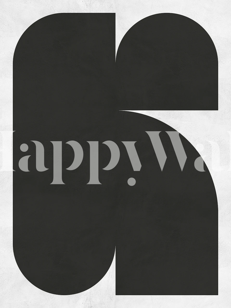 Crno-bijeli geometrijski tapet u sobi