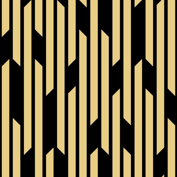 Art Deco Gatsby Stripes Gold
