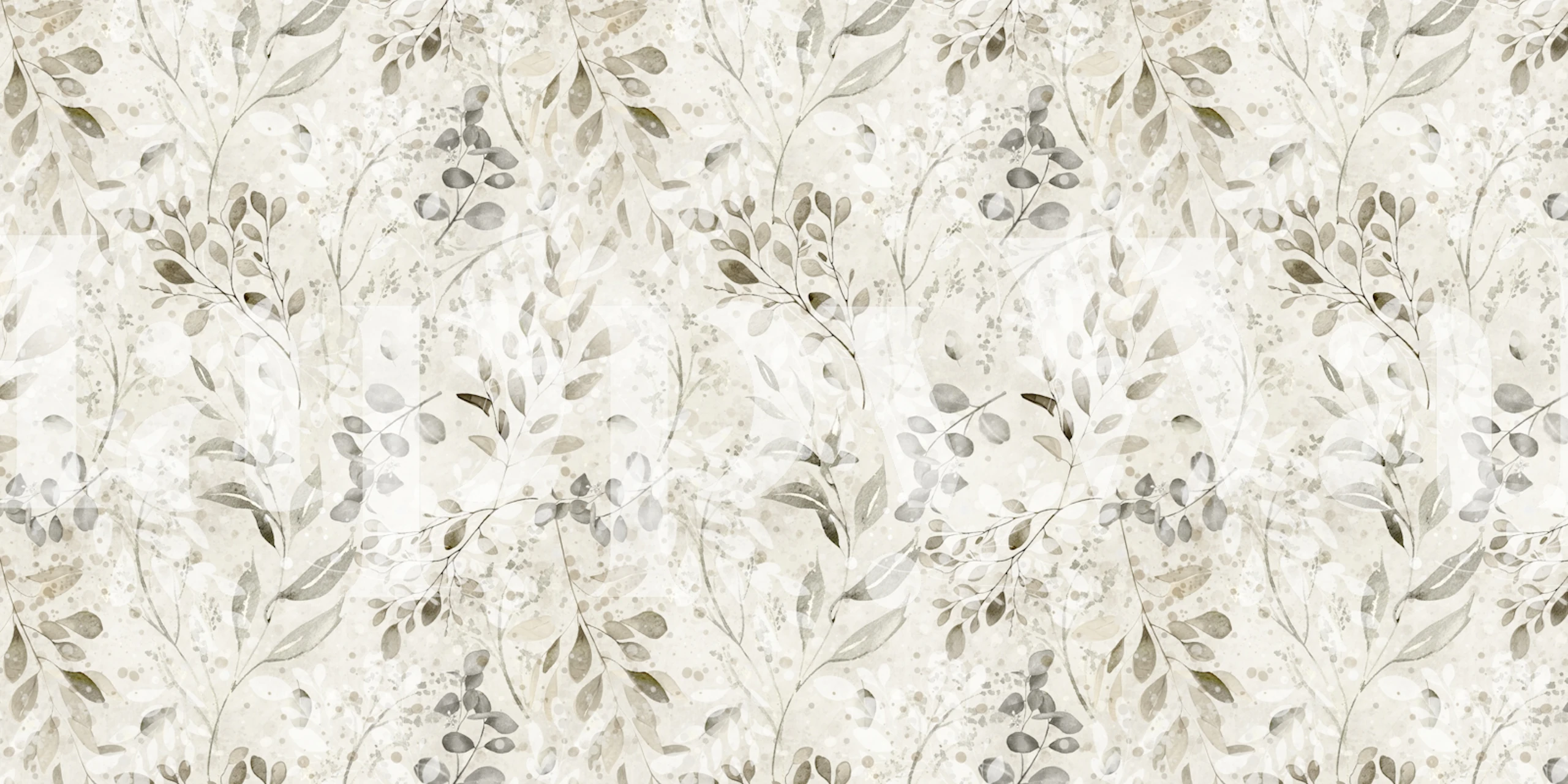 Eucalyptus earth tones wallpaper in a room