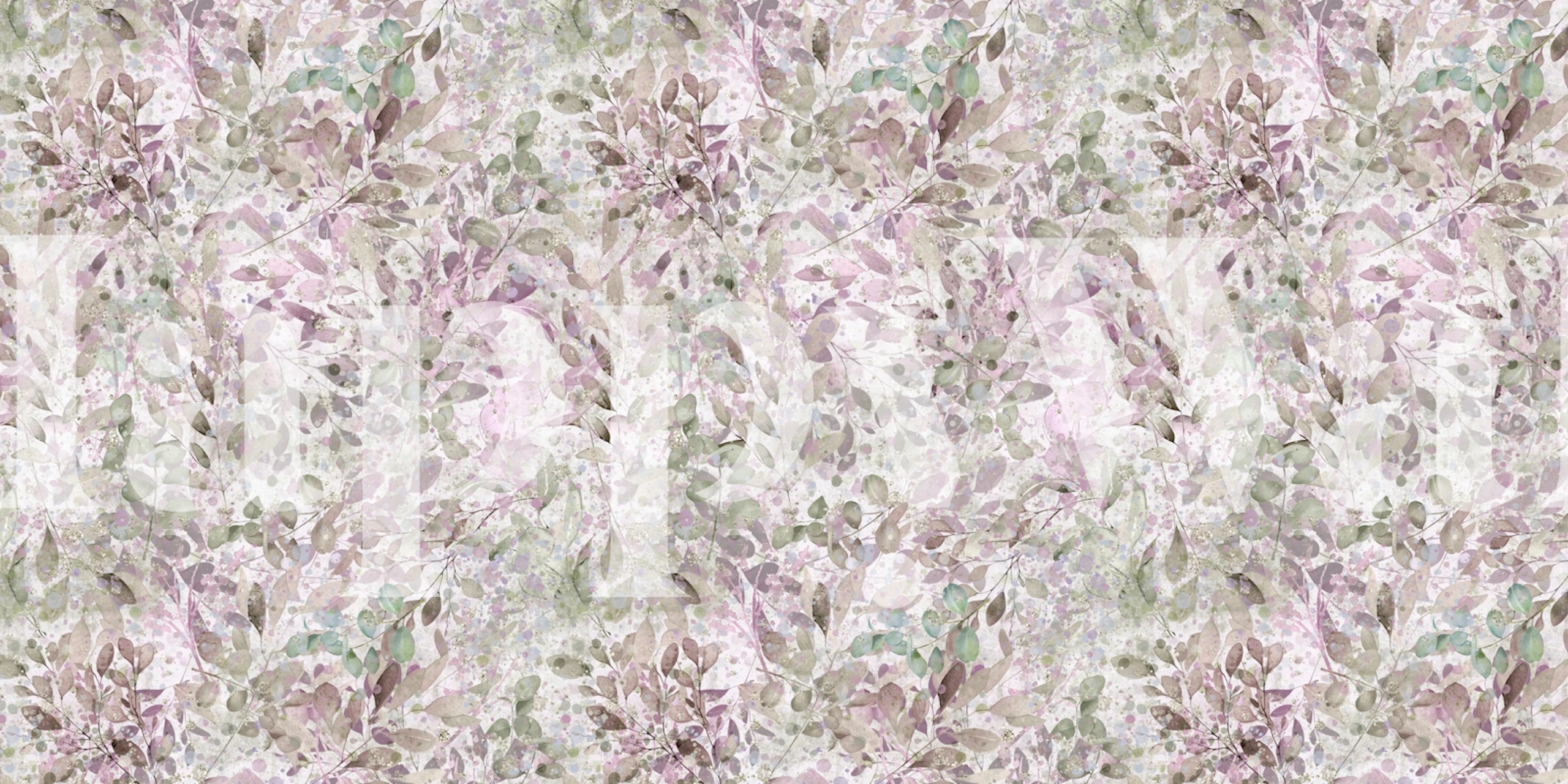 Eucalyptus gentle purple wallpaper design in a room
