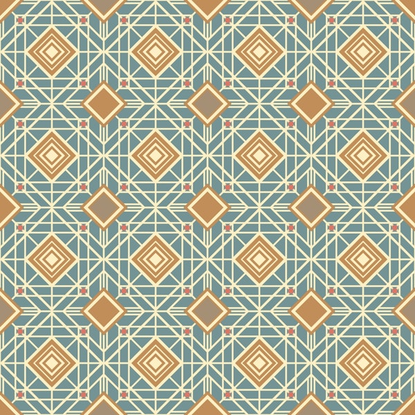 LATTICE Art Deco Abstract Geo Grid Neutrals