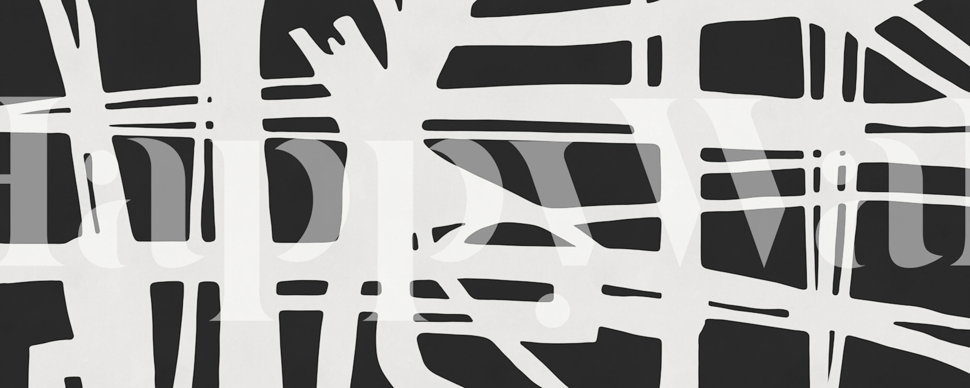 Abstrakte schwarz-weiß Expressionist wallpaper