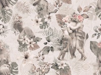 Graceful Marble Fairies Garden tapete