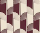 Glamour palm tree stripes bordeaux off-white