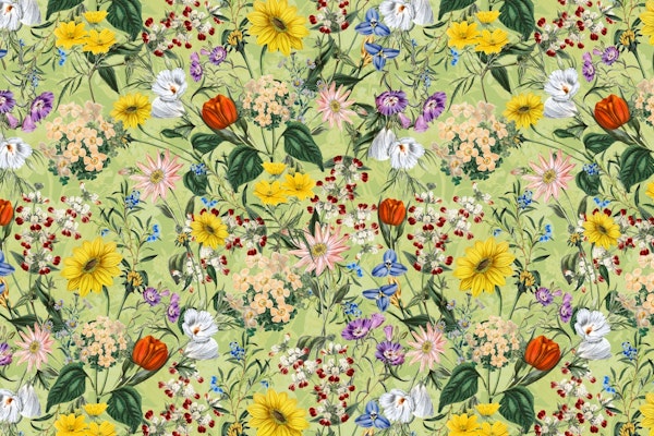 Vintage Floral Garden