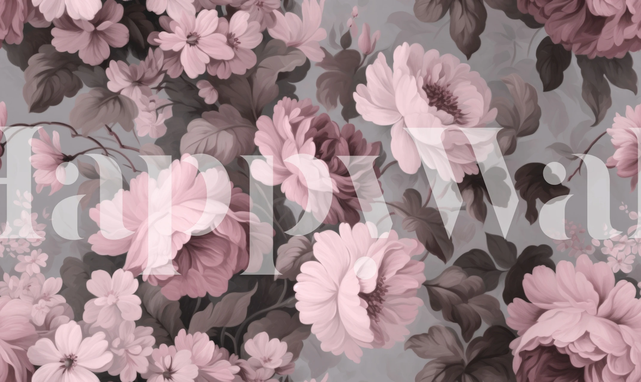 Floral tapet i ett mysigt rum