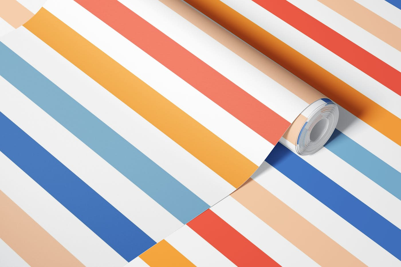 Summer Brights Cabana Stripe wallpaper roll