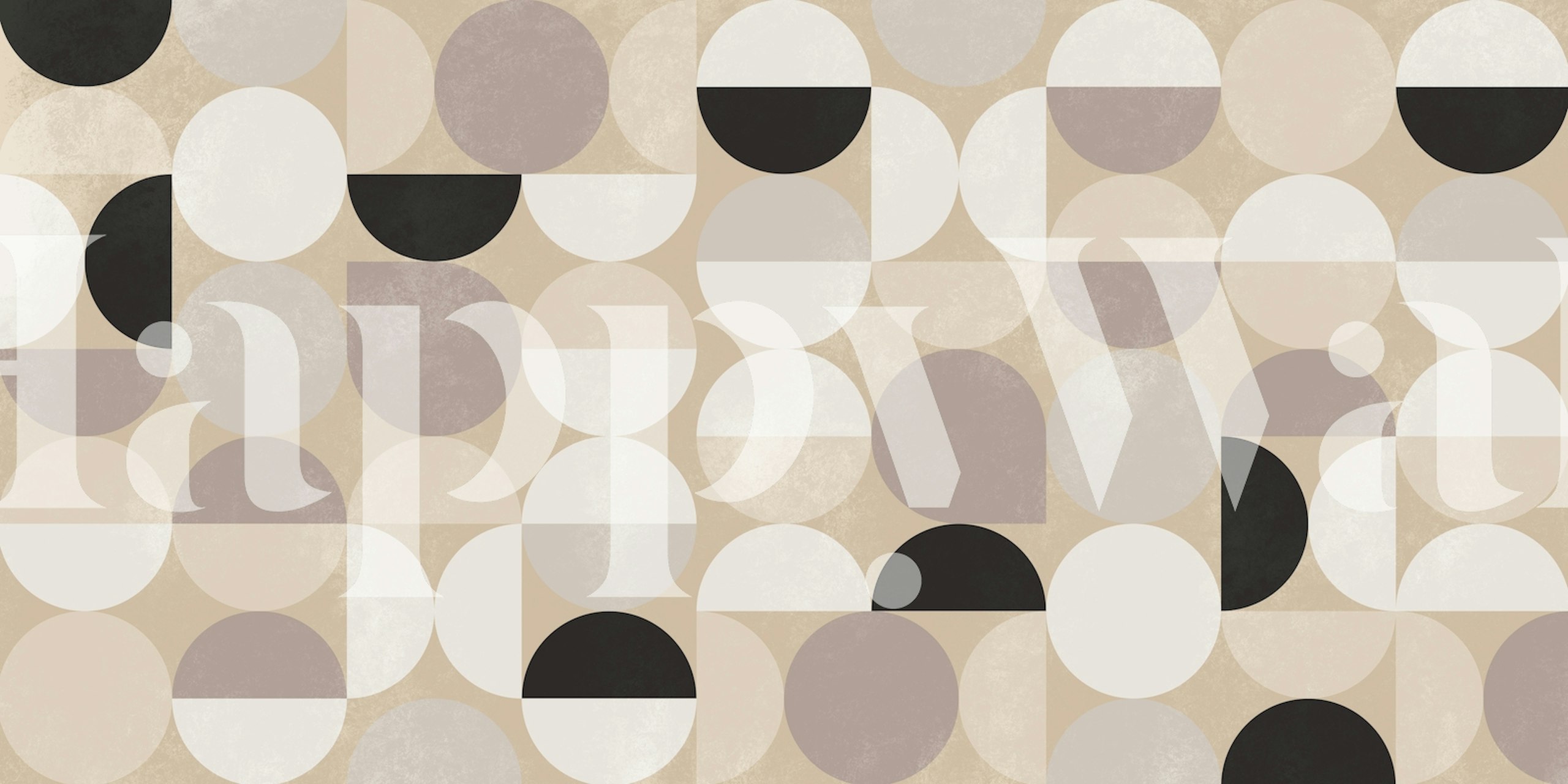 Mid Century Bauhaus wallpaper i et rom
