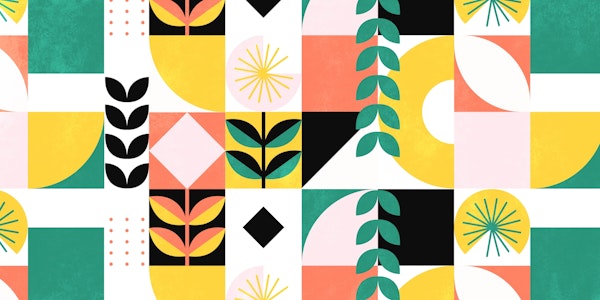 MID CENTURY BAUHAUS MOSAIC 1