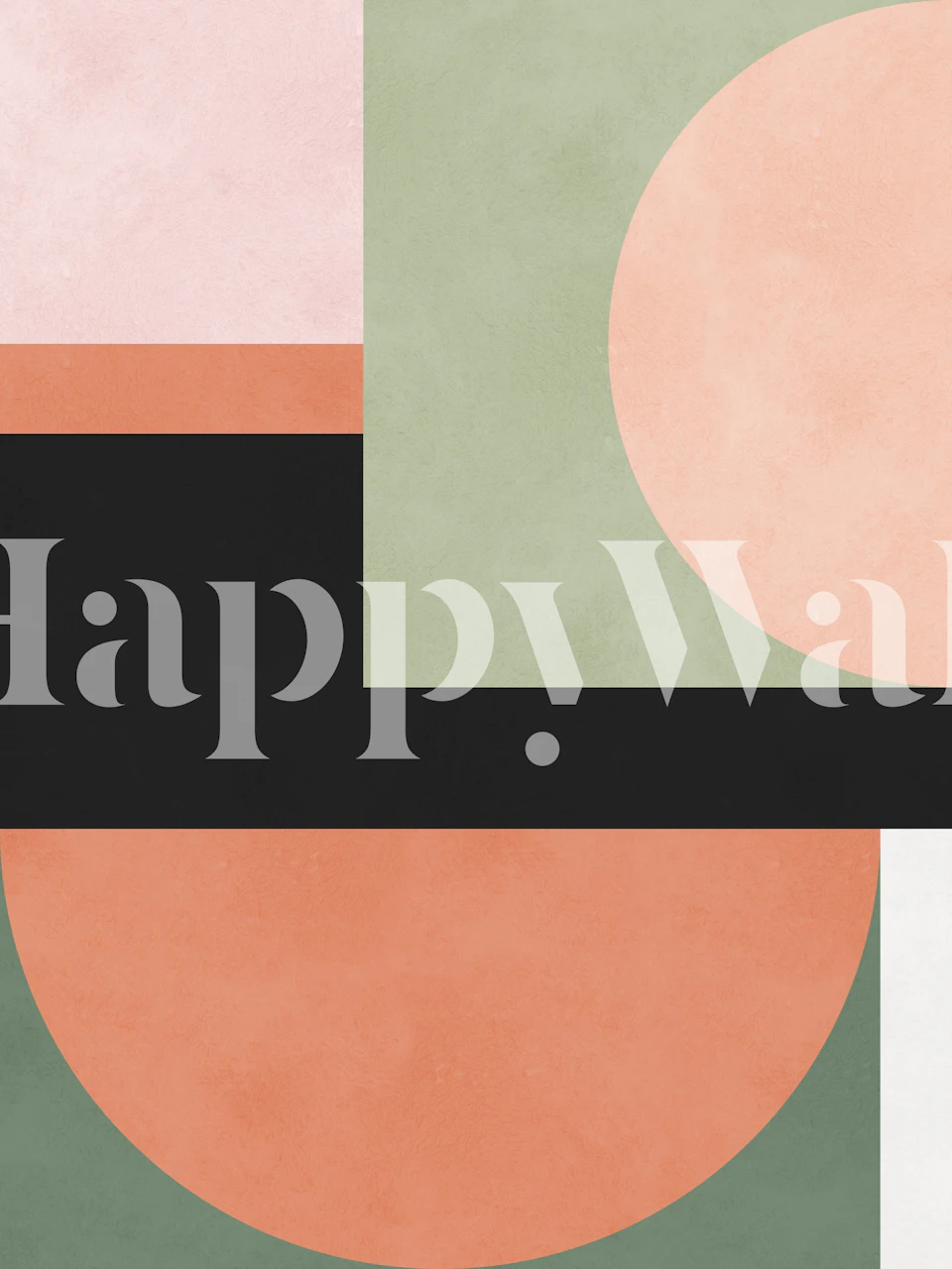 Contemporary art wallpaper in a modern room