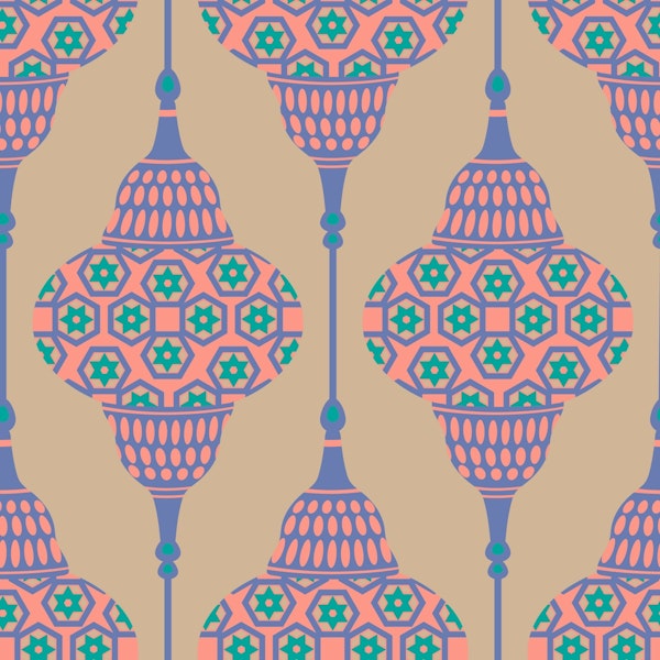 LAMPLIGHT Retro Exotic Lanterns Blush Sand