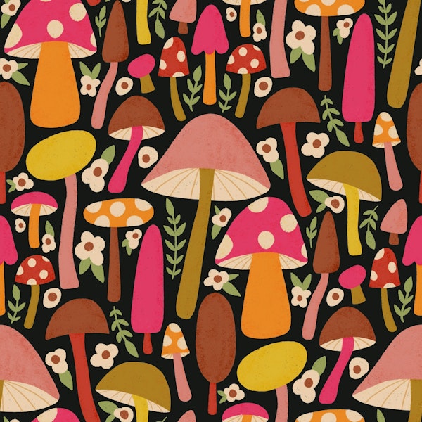 Girly Gothic Mushrooms