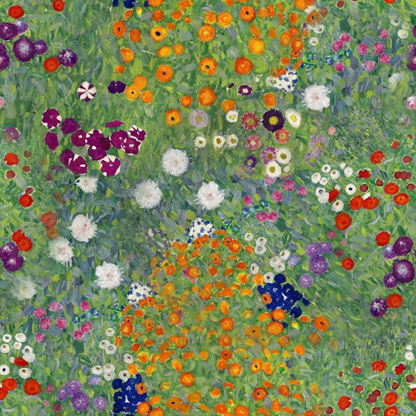 Gustav Klimt´s Flower Garden Pattern