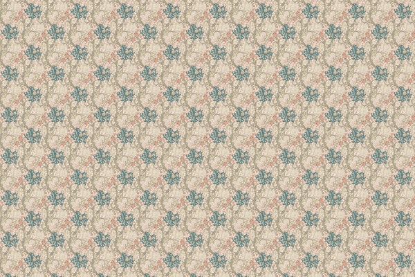 Arts And Crafts - Golden Lily Pattern Beige 1