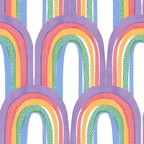 Watercolor Rainbow Pattern