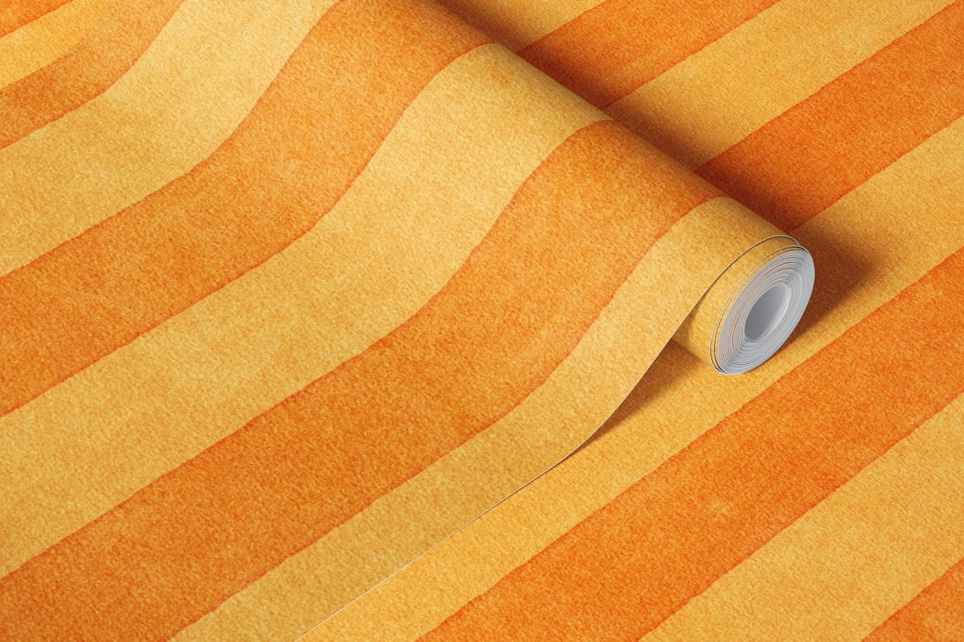 STRIPES - 004 - orange wallpaper roll