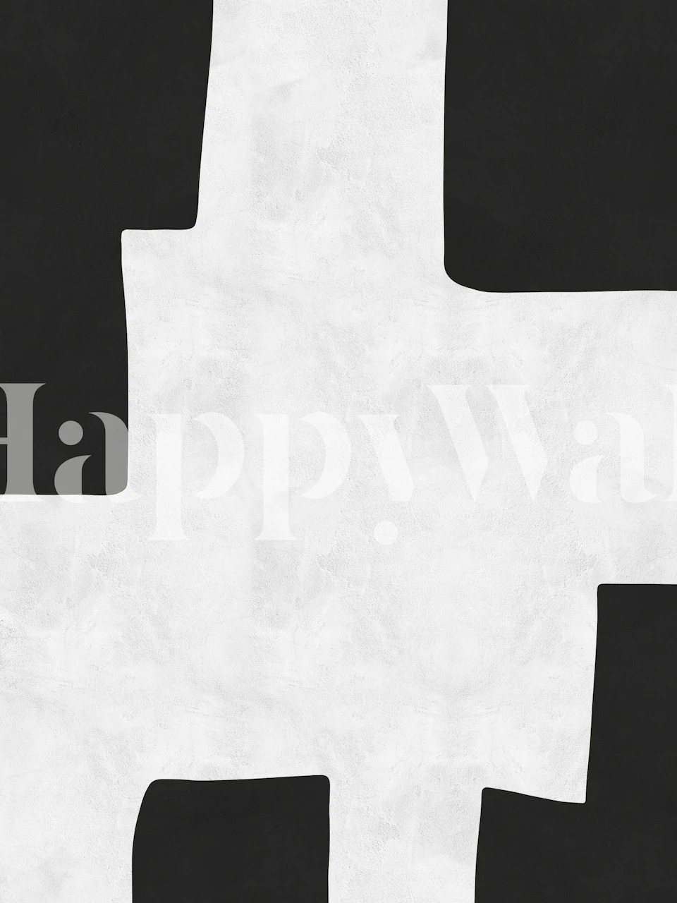 Abstract black and white shapes wallpaper