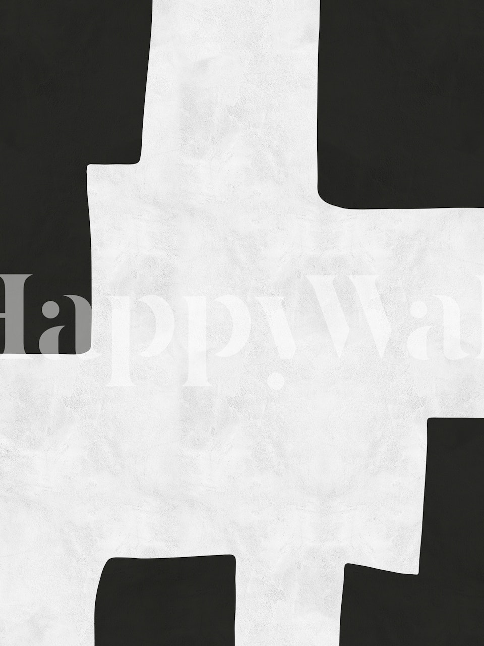 Abstract black and white shapes wallpaper