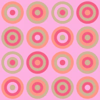 PAILLETTES Retro Geometric Dots Groovy Pink tapet