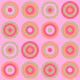 PAILLETTES Retro Geometric Dots Groovy Pink