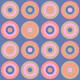 PAILLETTES Retro Geometric Dots Purple