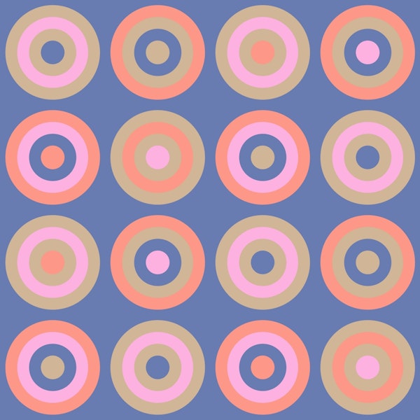 PAILLETTES Retro Geometric Dots Purple