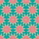 SUNSHINE Retro Geometric Sun Star - Turquoise