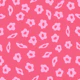 COTTAGE BLOOMS Simple Retro Floral - Pink