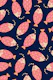 SWIMMING FISH Retro Tossed - Pink Dark Blue