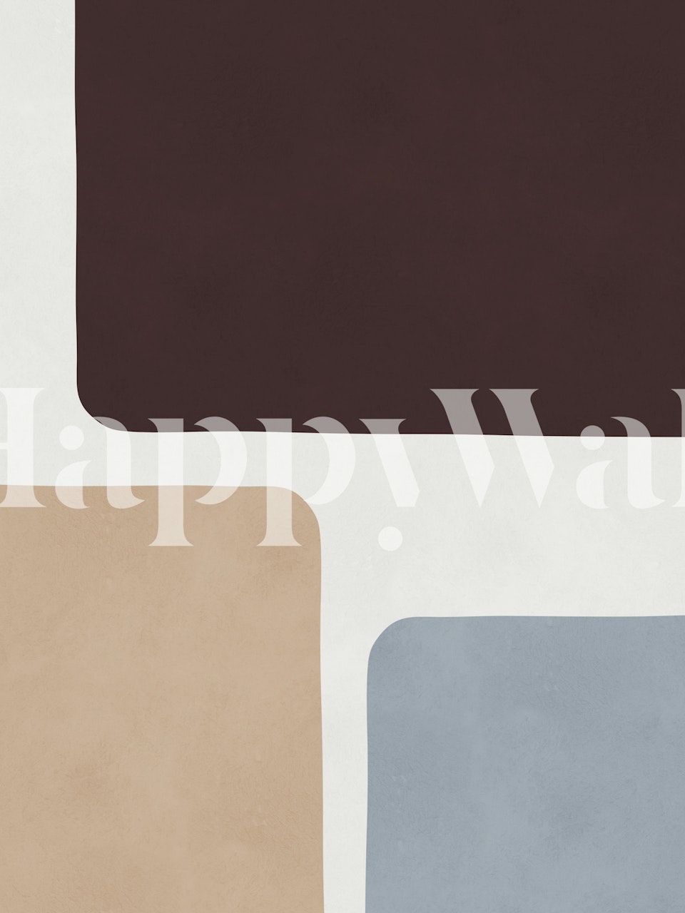 Abstract Boho Minimalism 2 wall mural with earthy tones and geometric design