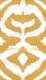 Monochrome Ikat Mirage In Marigold Yellow