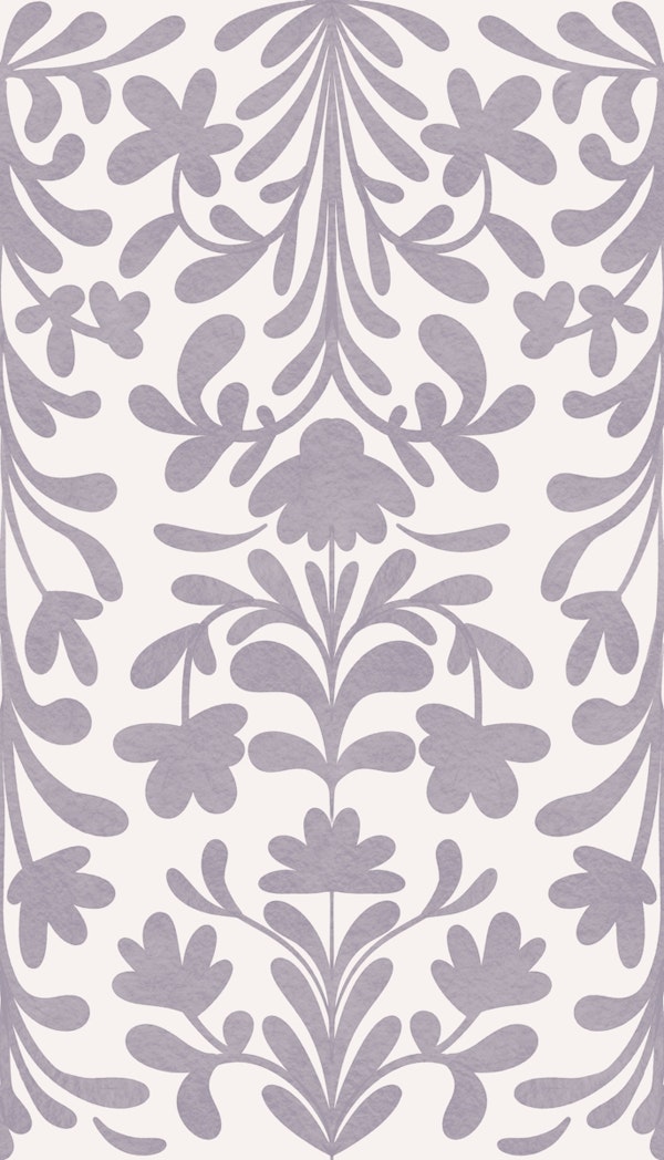 Retro-Modern Bloom Harmony in Lilac