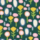 Spring Mod Boho Floral Green